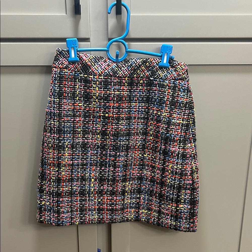 Multicolor Tweed Mini Skirt - Women